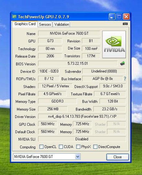 Thumbnail: Galaxy Geforce 7600 GT ZALMAN