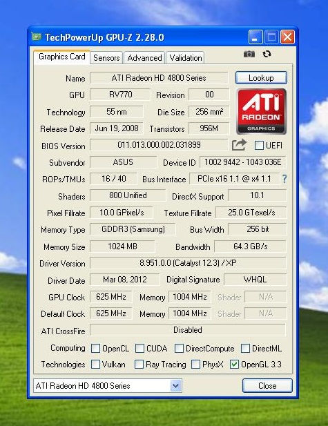 Thumbnail: Asus Radeon HD4850 1GB