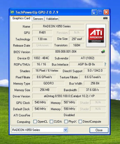 SAPPHIRE ATI Radeon X850XT 256MB DDR3 256bit Platinum AGP