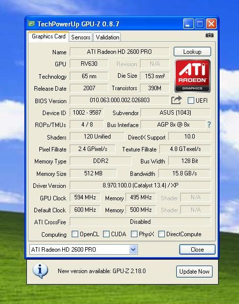 Thumbnail: ASUS Radeon HD 2600 PRO