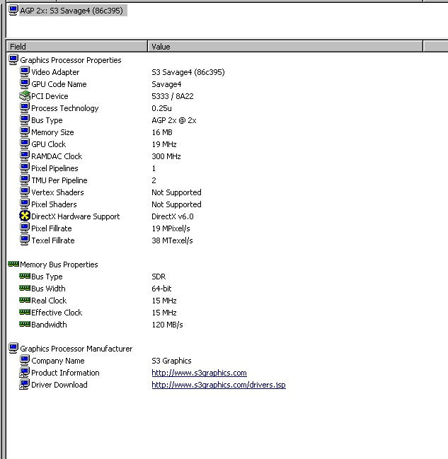 Thumbnail: S3 Savage4 PRO 16MB SDRAM