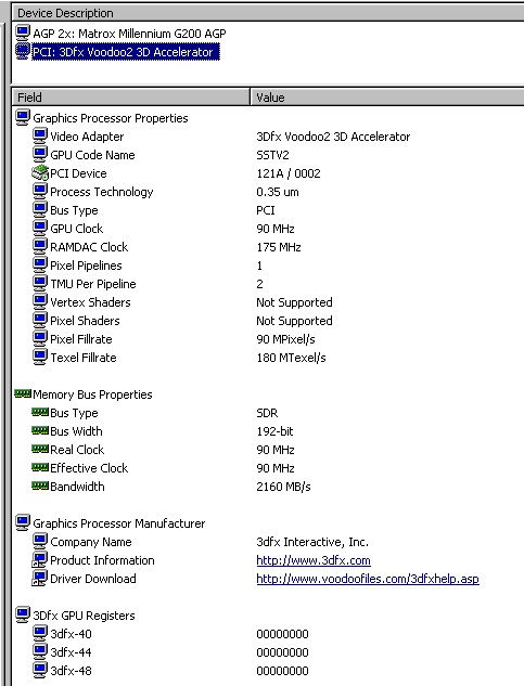 Thumbnail: 3Dfx Voodoo2 12MB SDRAM PCI Creative Labs