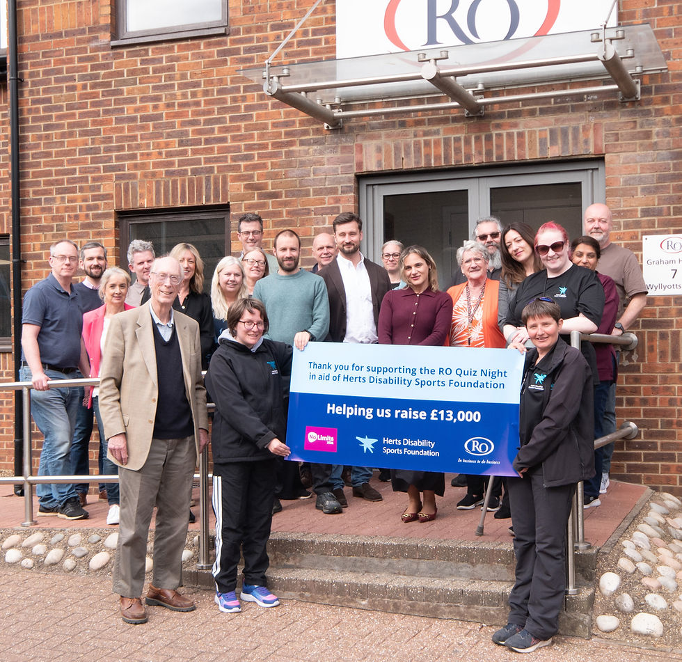RO Group quiz night raises £13,000 for Herts Disability Sports Foundation
