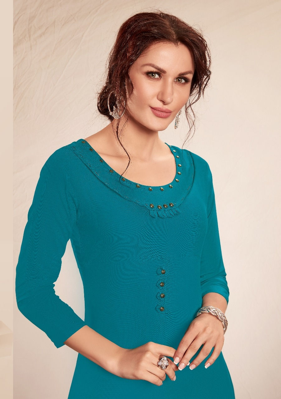 Thumbnail: PARRA_ZOLLY_LONG KURTI WITH TRENDYDESIGNED PALAZZO