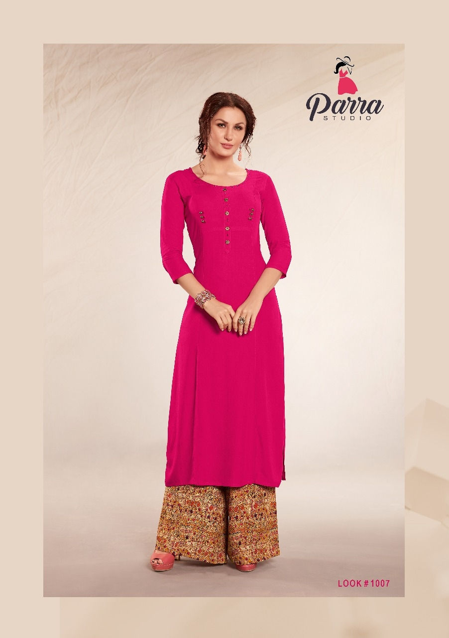 Thumbnail: PARRA_ZOLLY_LONG KURTI WITH TRENDYDESIGNED PALAZZO