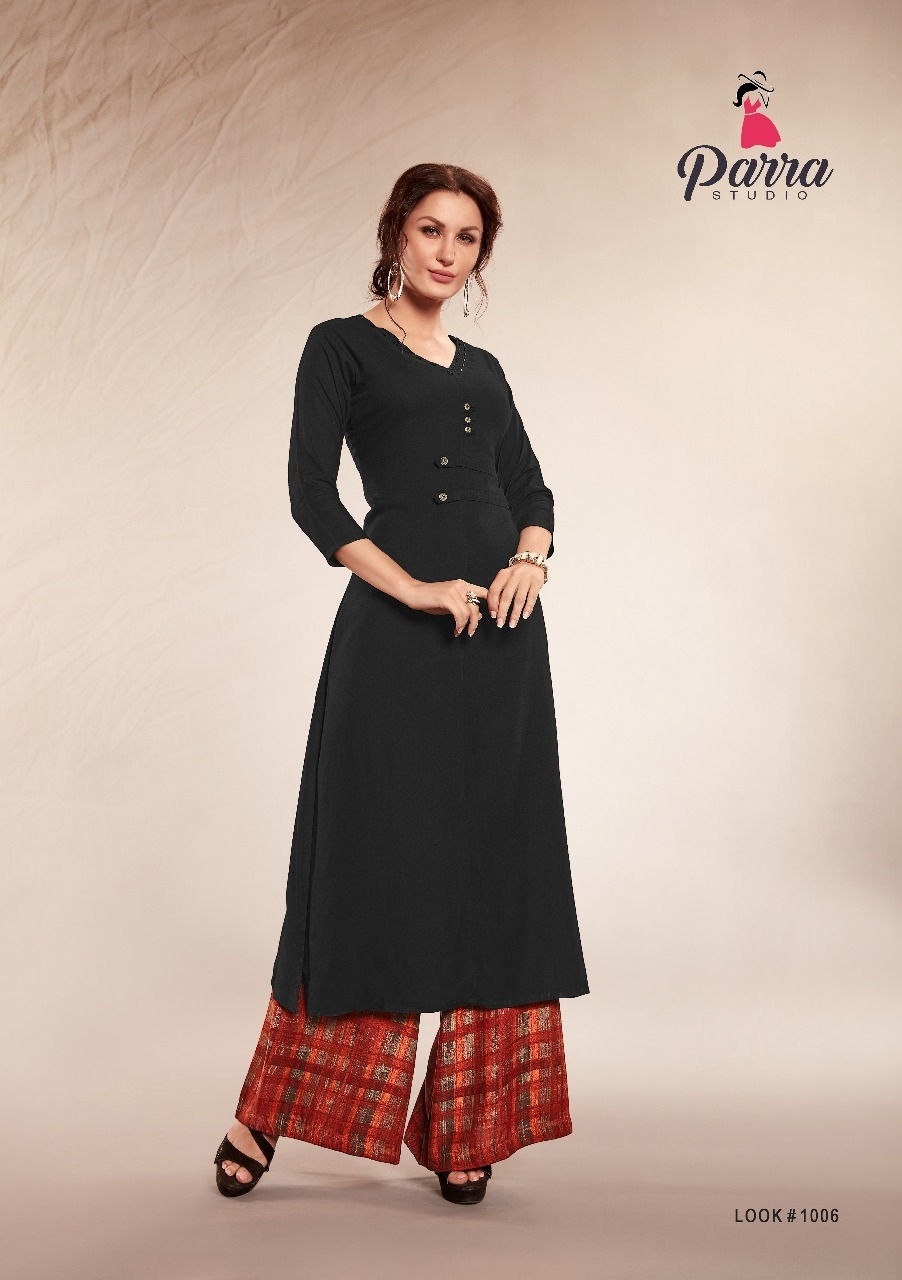 Thumbnail: PARRA_ZOLLY_LONG KURTI WITH TRENDYDESIGNED PALAZZO
