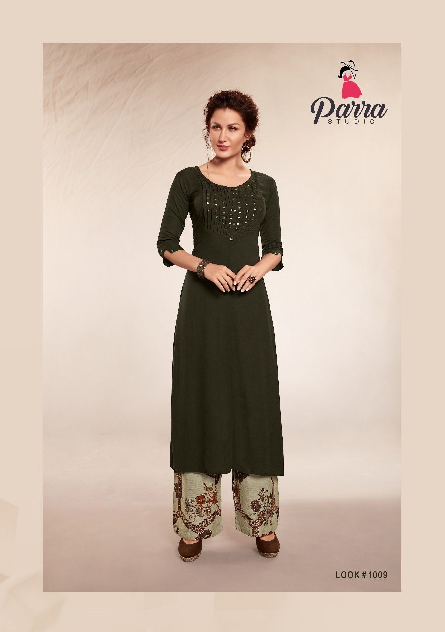 Thumbnail: PARRA_ZOLLY_LONG KURTI WITH TRENDYDESIGNED PALAZZO