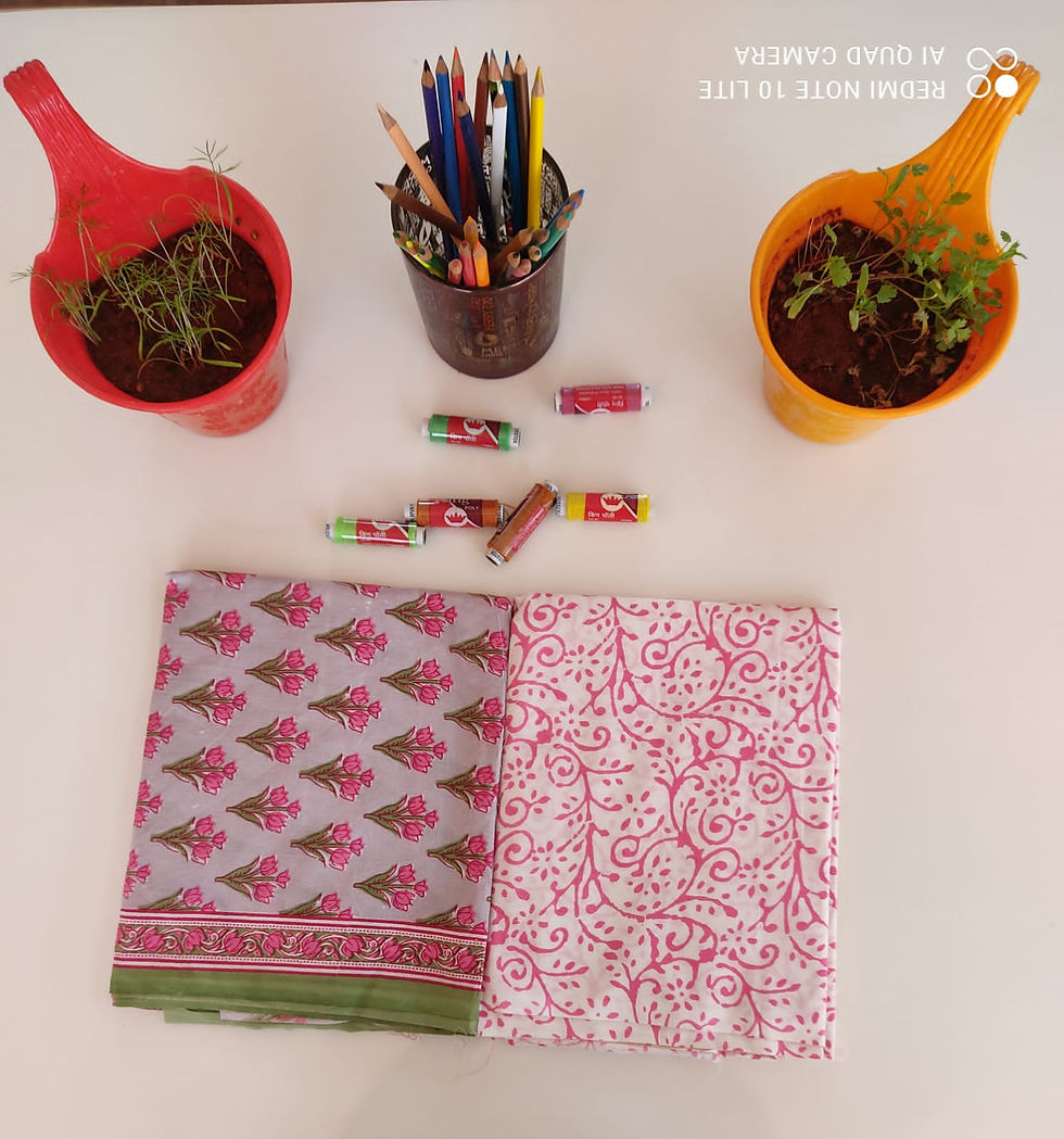 Thumbnail: Block Printing Chudi Set