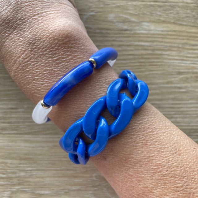 Bracelet en grosses mailles par Les créas de Téha