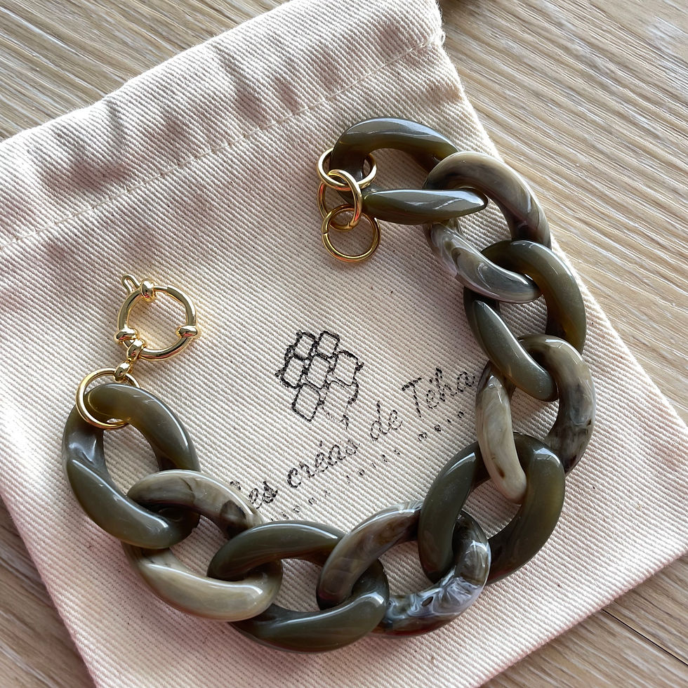 Miniature : Bracelet en grosses mailles par Les créas de Téha