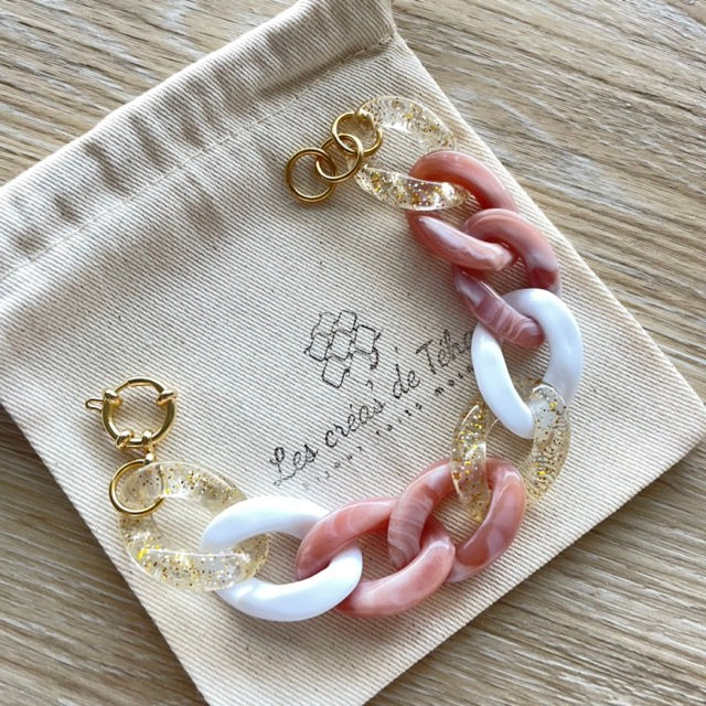 Miniature : Bracelet en grosses mailles par Les créas de Téha