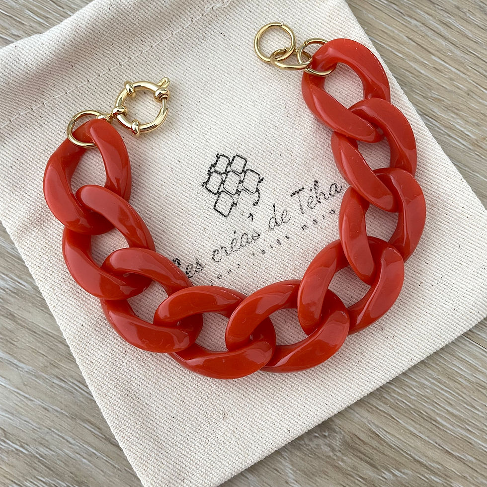 Miniature : Bracelet en grosses mailles par Les créas de Téha