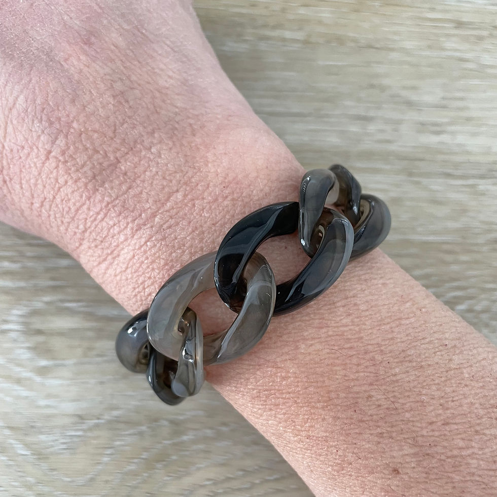 Bracelet en grosses mailles par Les créas de Téha