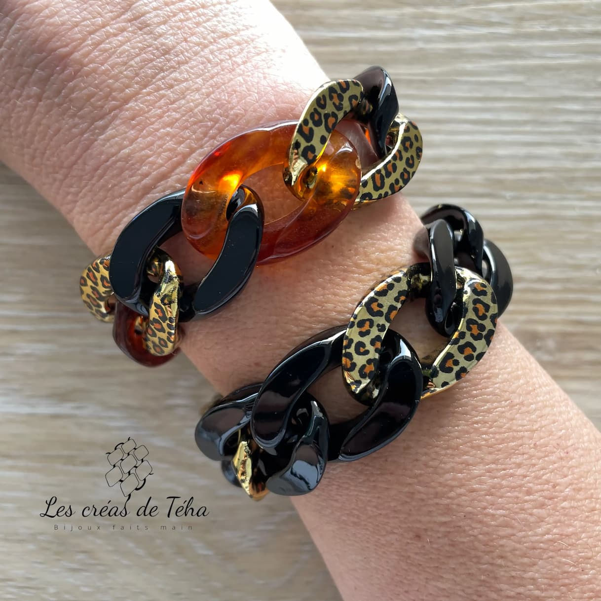 Bracelet en grosses mailles par Les créas de Téha