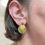 Miniature : Boucles d'oreilles dorées, modèle Éclipse, Les créas de Téha