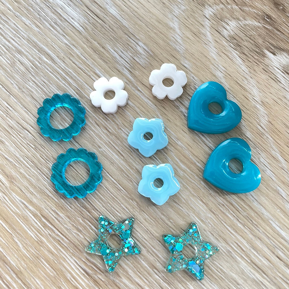 Miniature : Lot de pampilles interchangeables en résine par Les créas de Téha