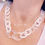 Miniature : Collier blanc effet chaîne, Les créas de Téha