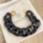 Bracelet noir chaîne, Les créas de Téha