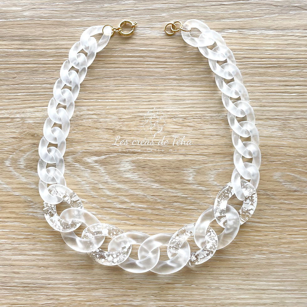 Collier en grosses mailles par Les créas de Téha