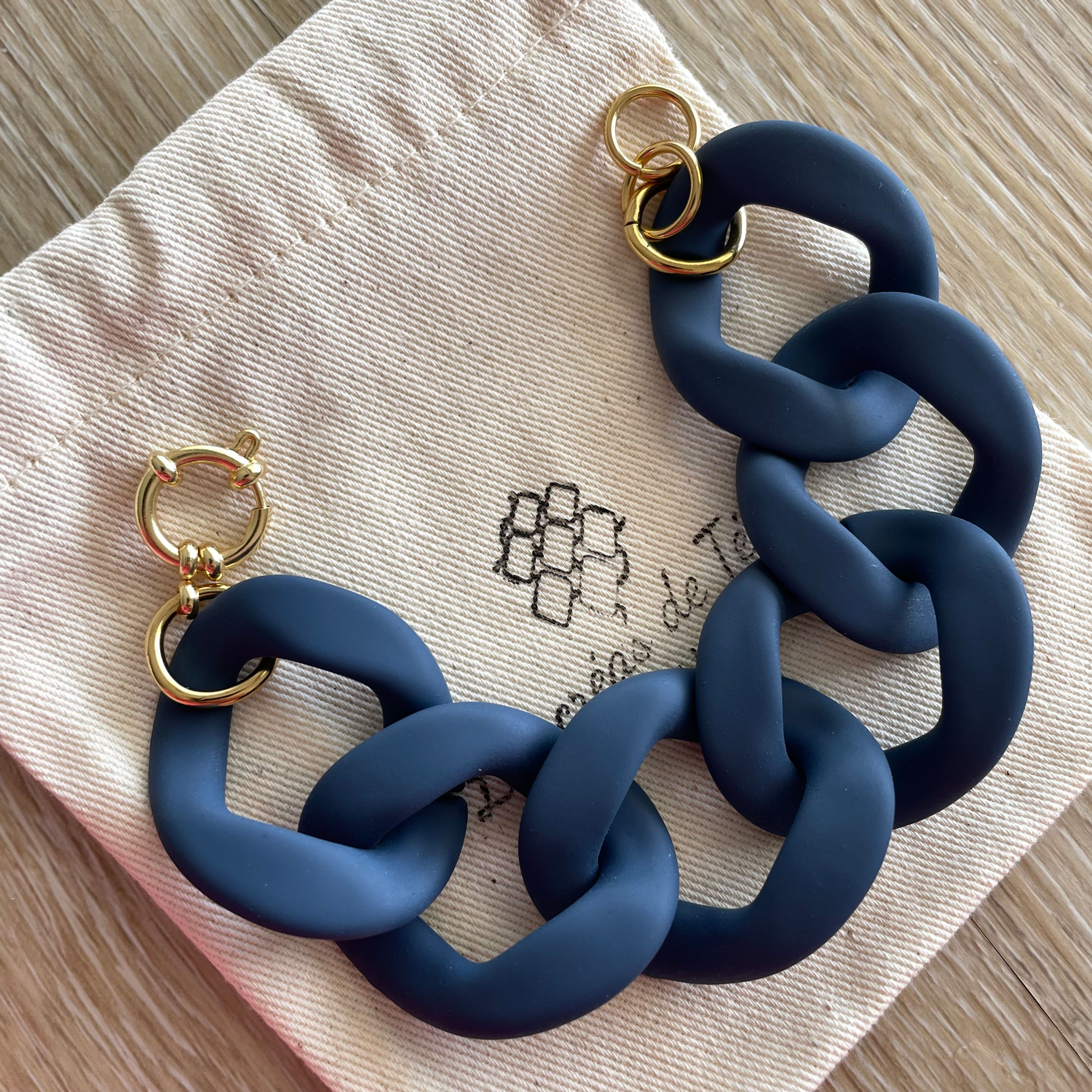 Bracelet en grosses mailles par Les créas de Téha