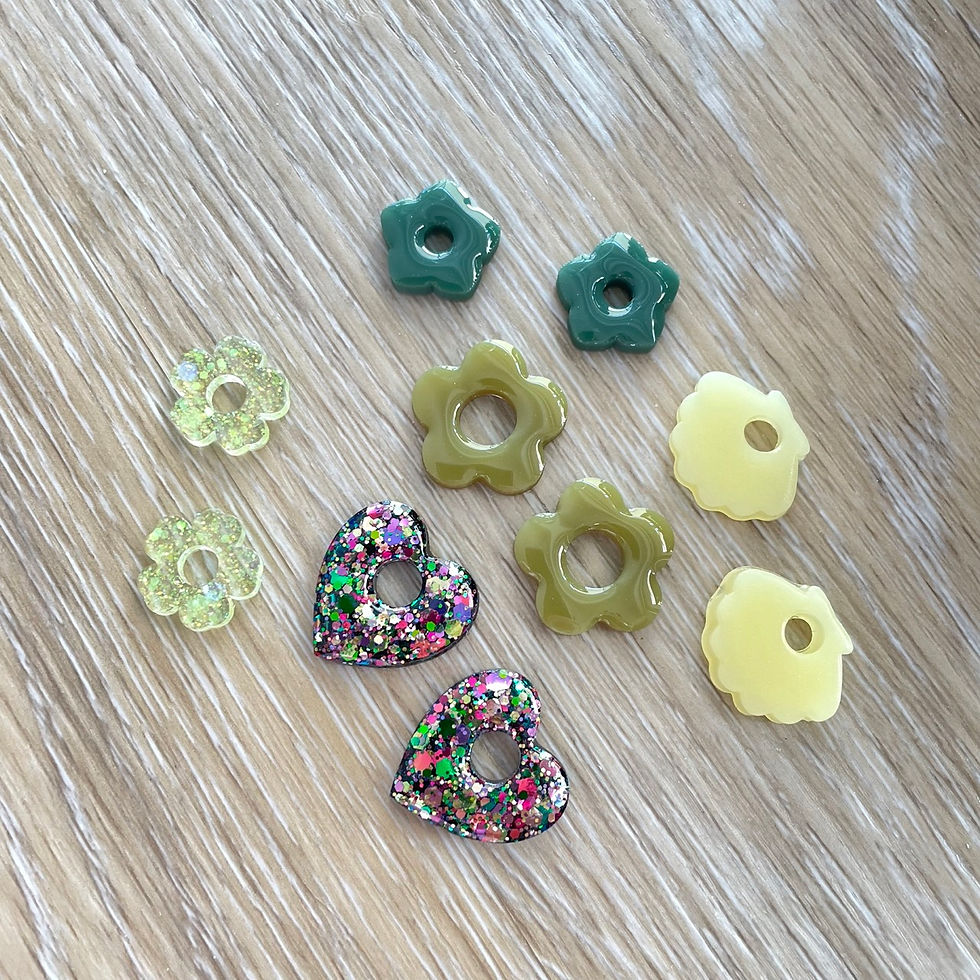 Miniature : Lot de pampilles interchangeables en résine par Les créas de Téha