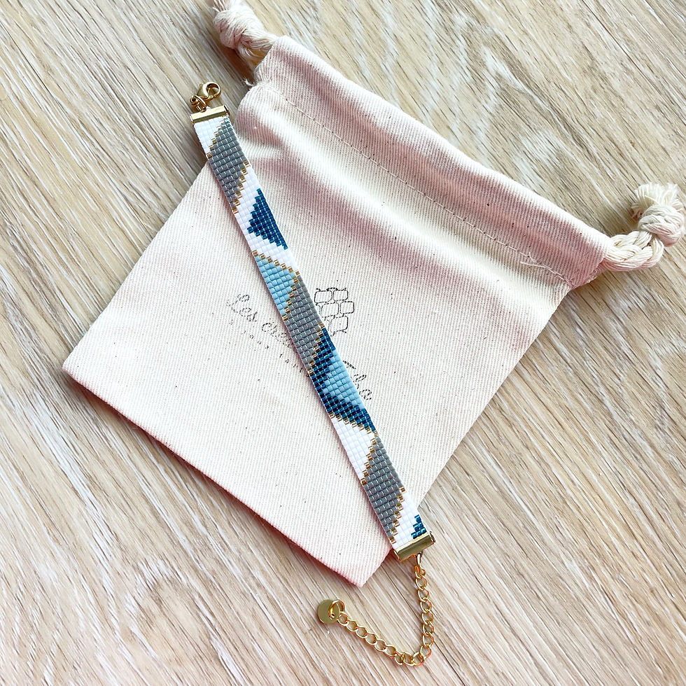 Miniature : Bracelets tissés en perles de verre du Japon par Les créas de Téha