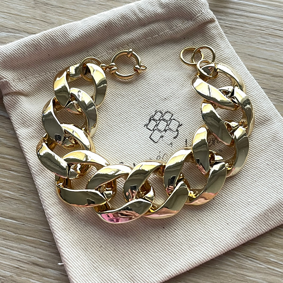 Bracelet en grosses mailles par Les créas de Téha