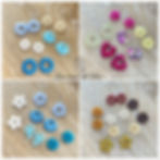 Lot de pampilles interchangeables en résine par Les créas de Téha