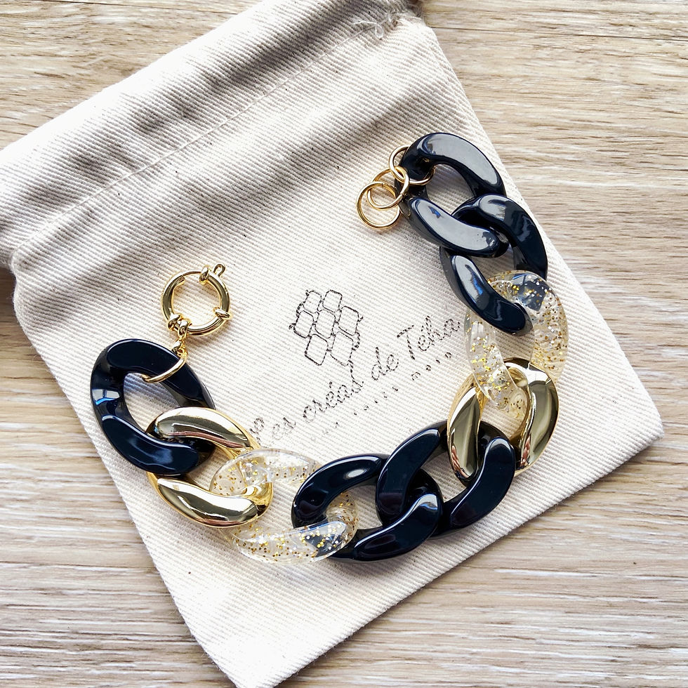 Miniature : Bracelet en grosses mailles par Les créas de Téha
