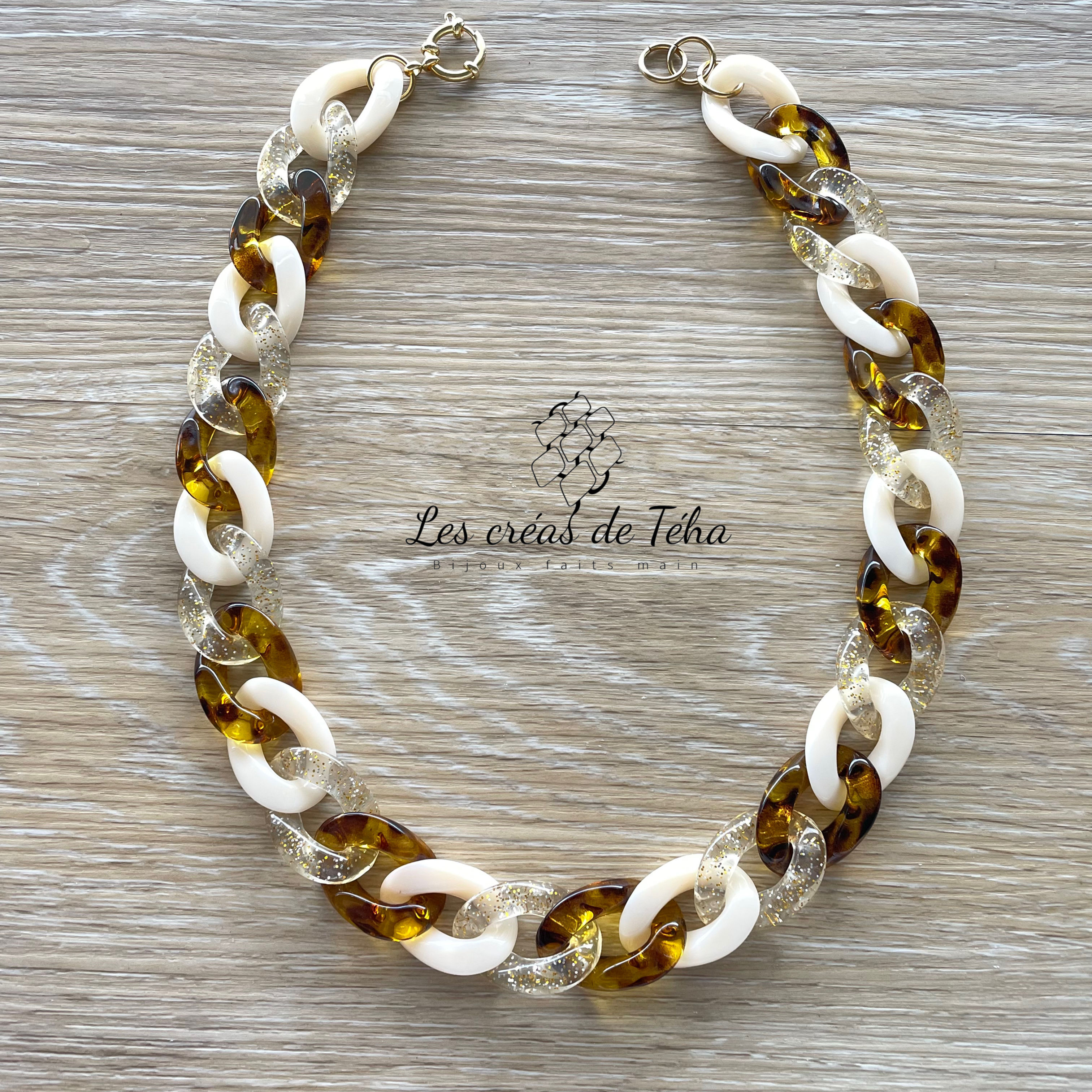 Collier en grosses mailles par Les créas de Téha