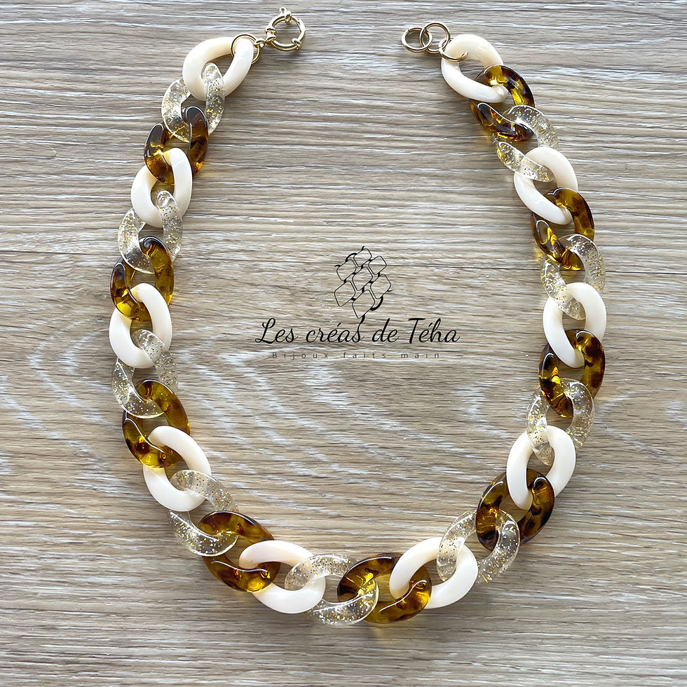 Collier en grosses mailles par Les créas de Téha