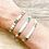 Miniature : Bracelet Les créas de Téha modèle Huira turquoise et blanc