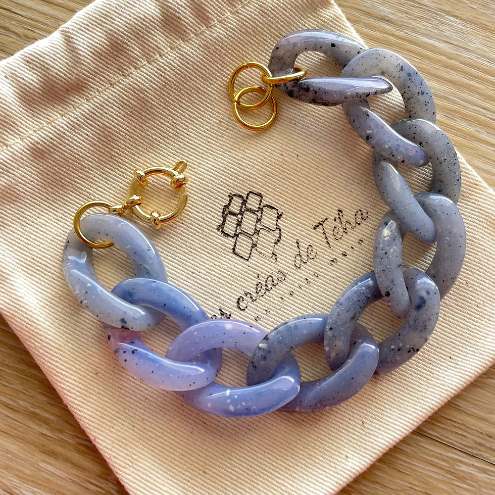 Bracelet en grosses mailles par Les créas de Téha