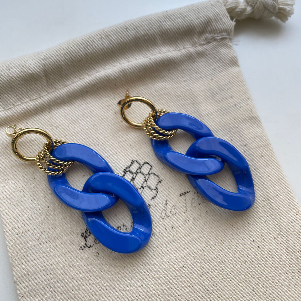 Boucles d'oreilles créoles, modèle Mini flower, Les créas de Téha