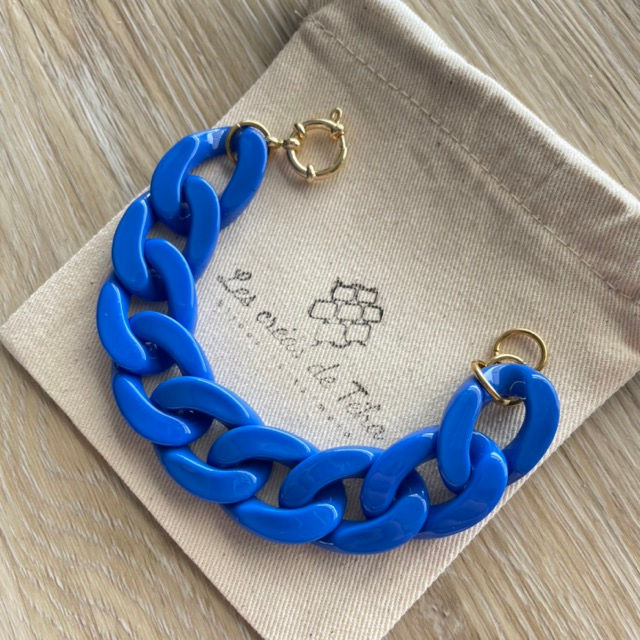 Bracelet en grosses mailles par Les créas de Téha
