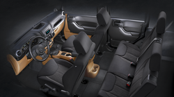 Ткань черная с коричневыми акцентами