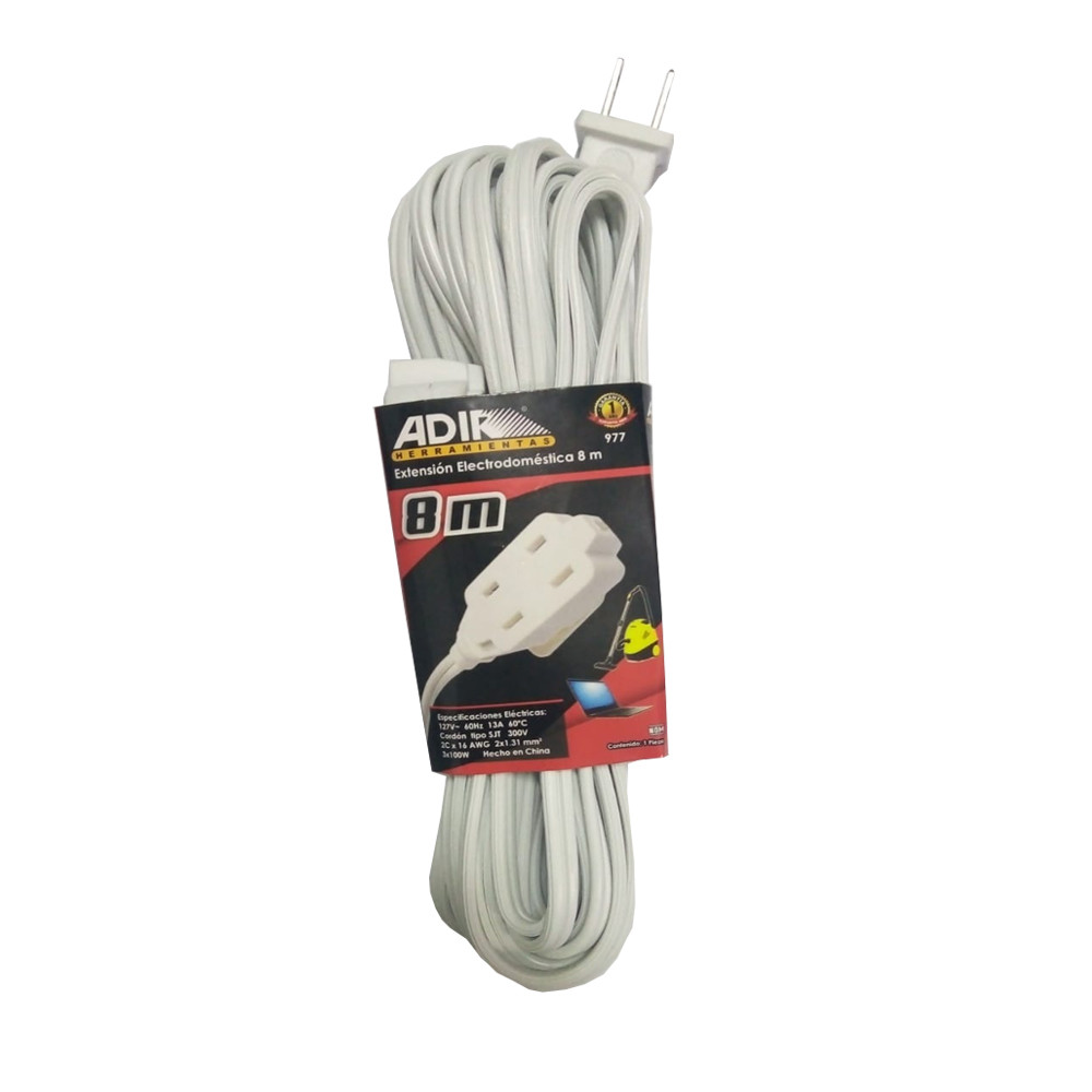 Extensión Adir 8 mts Uso domestico