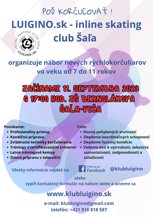 Nábor detí do klubu LUIGINO.sk - september 2023