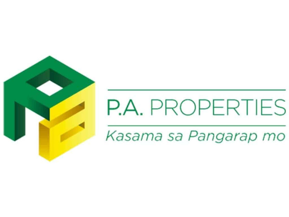 P.A. Properties logo with slogan Kasama sa Pangarap mo