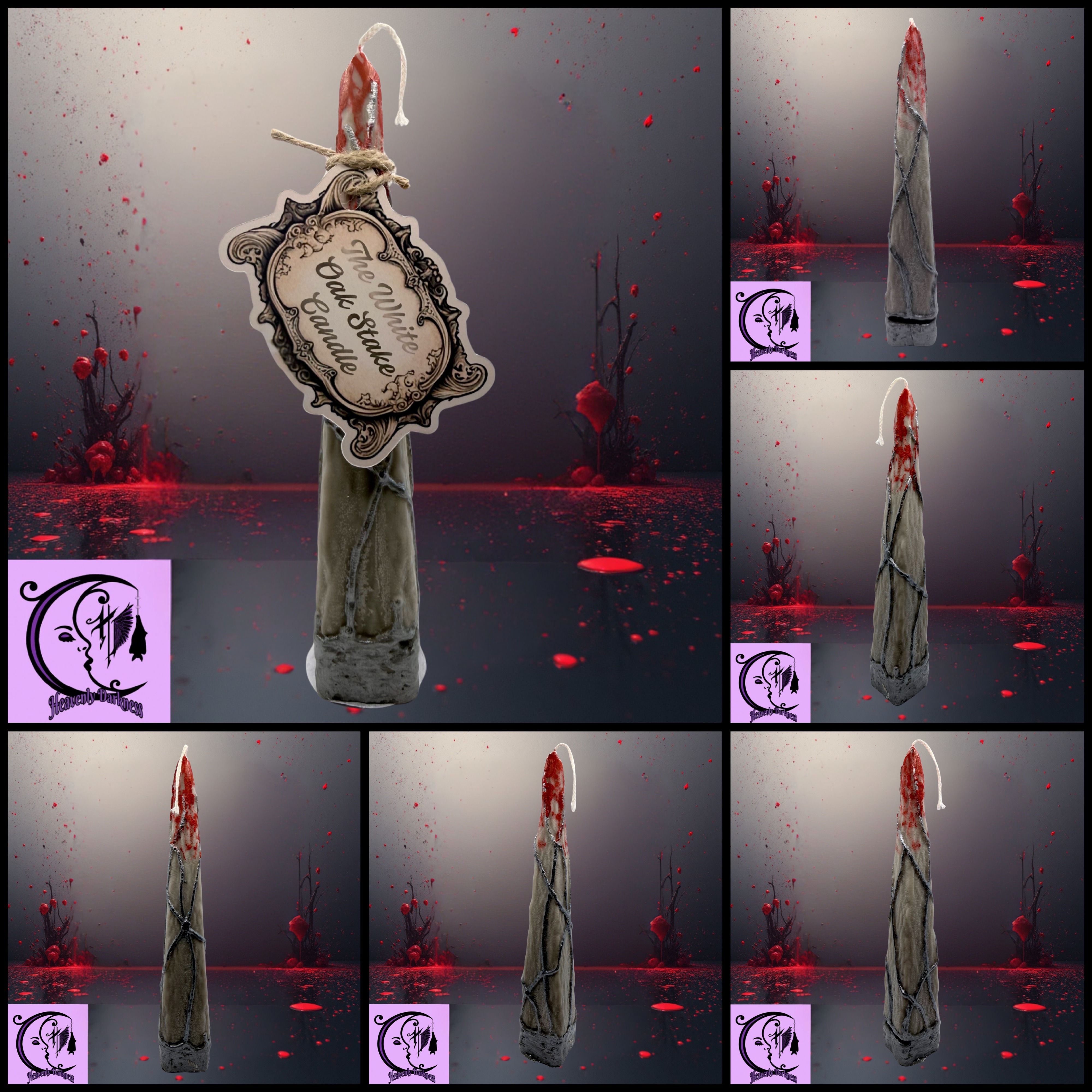 White Oak Stake Candle