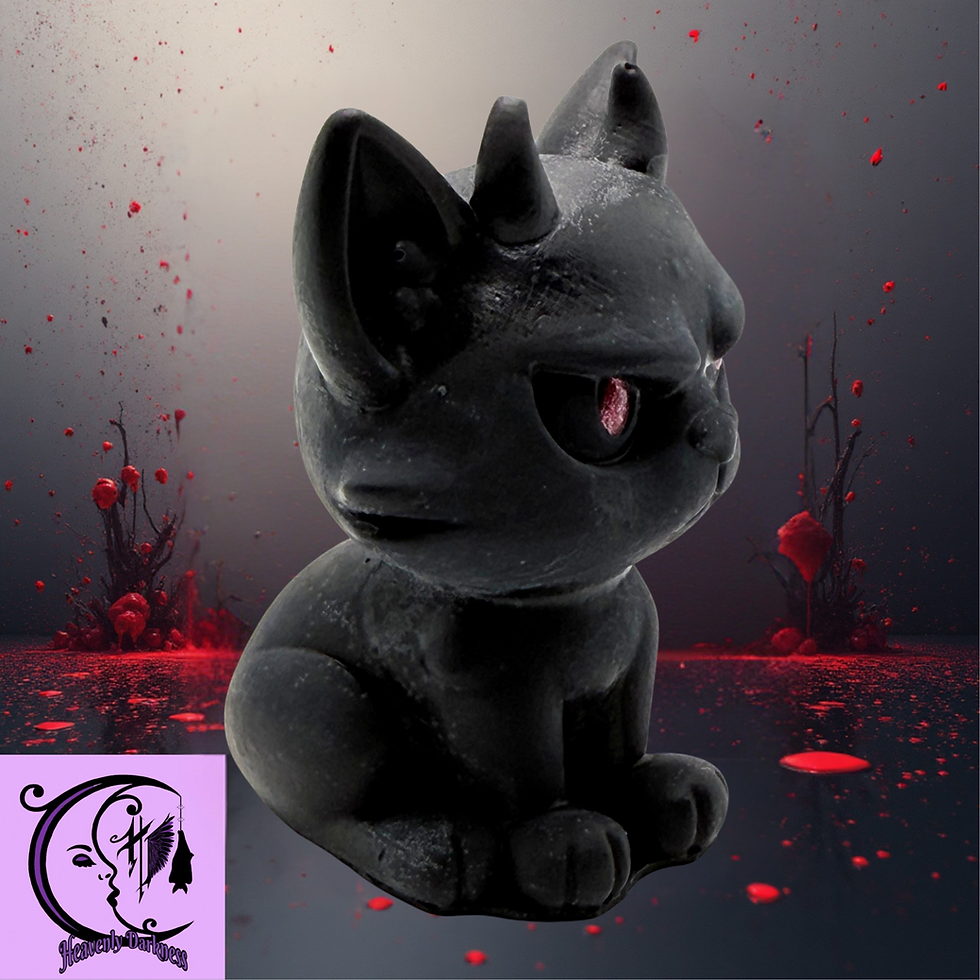 Thumbnail: Demon Cat Wax Melt, alternative, vegan friendly, gothic