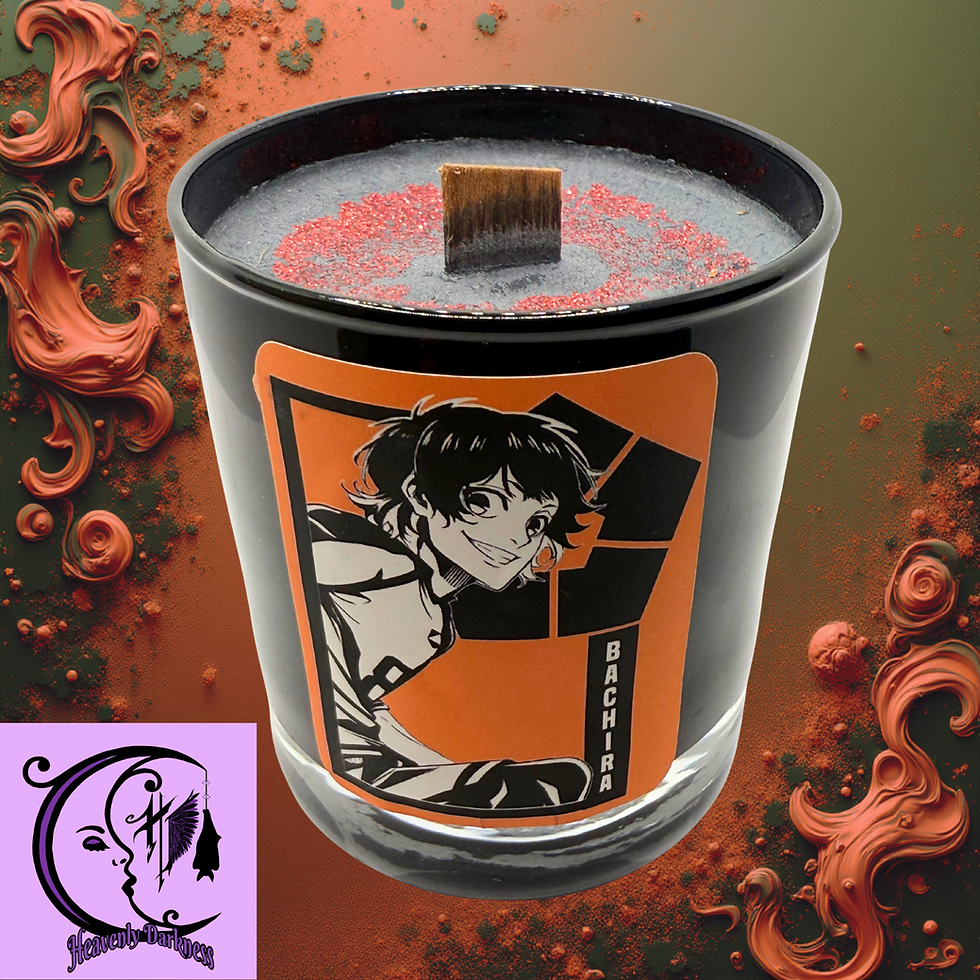 Thumbnail: Anime inspired Glass Candle, soy wax, CLP, highly scent