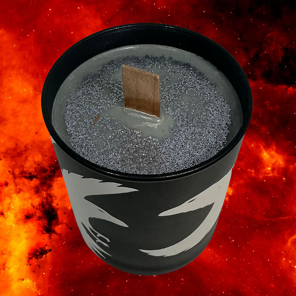 Thumbnail: Viking Range - Odin's Ravens Huginn  & Munnin Glass Candle M