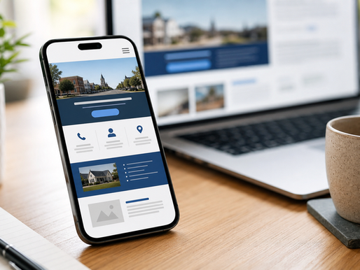 Mobile view of an Omaha small business website with a clear call-to-action button