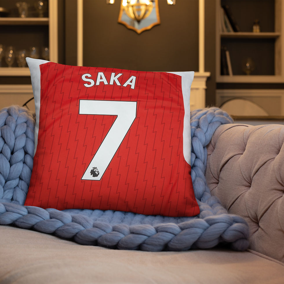 Miniatura: Saka no.7 Arsenal Home T-shirt Cushion