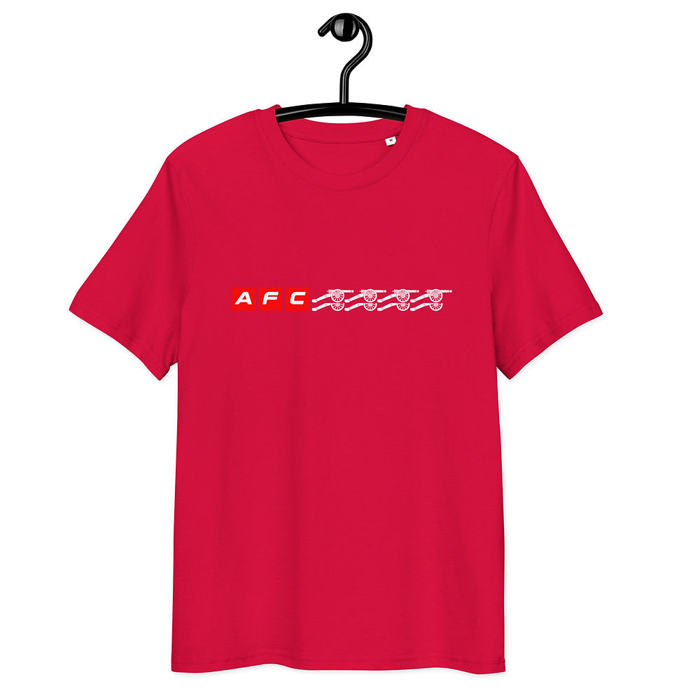 Miniature : AFC Squares & Disappearing cannons Unisex organic cotton t-shirt