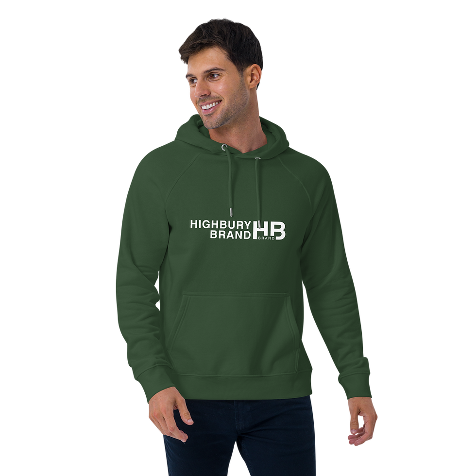 Thumbnail: Highbury Brand - Unisex eco raglan hoodie
