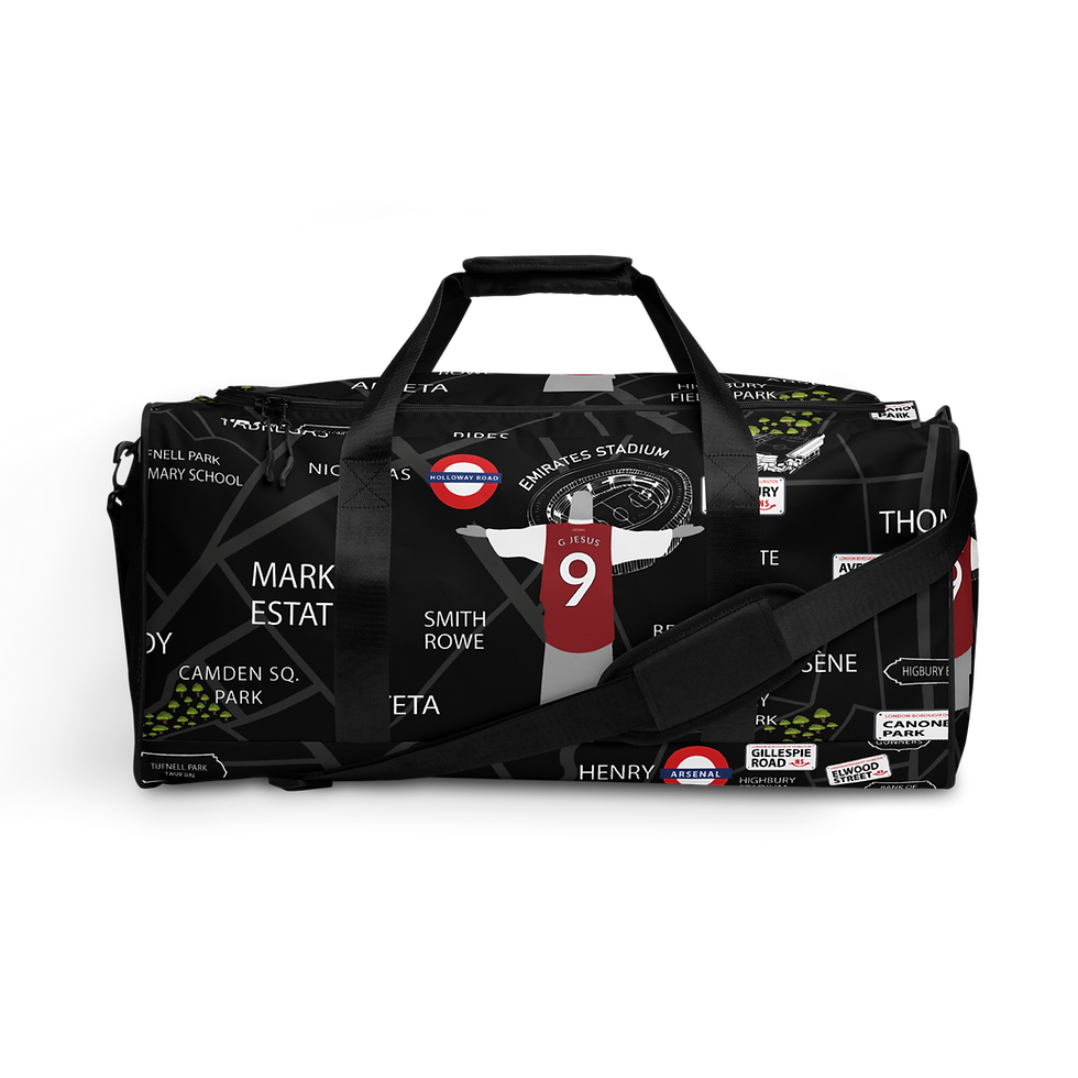 Miniature : Funky Map of London & Arsenal Fan Landmarks Duffle bag
