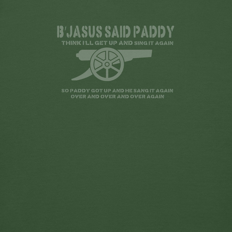 Miniature : B'Jasus Said Paddy Arsenal Chant Hoodie design