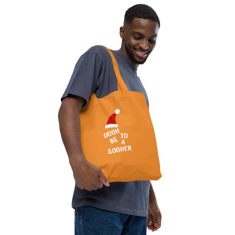 Miniatura: Oooh to be a Gooner Christmas Organic fashion tote bag